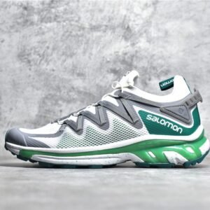 SALOMON XT-RUSH RUNNING SHOES WHITE/LIGHT GREY/GREEN