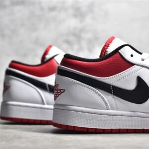 Nike AIR JORDAN 1 LOW WHITE/UNIVERSITY RED/BLACK 553558-118