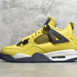 Nike AIR JORDAN 4 RETRO LIGHTNING 2021 TOUR YELLOW/MULTI-COLOR/MULTI-COLOR/DARK BLUE GREY CT8527-700