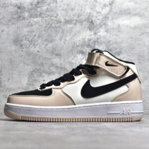 Nike AIR FORCE 1 MID 07 APRICOT LIGHT KHAKI/WHITE/BLACK HD2523-156