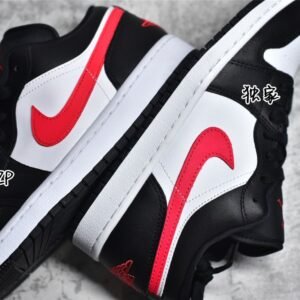 Nike AIR JORDAN 1 LOW BLACK/SIREN RED/WHITE DC0774-004