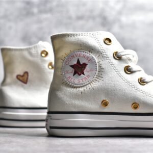 CONVERSE CHUCK TAYLOR ALL STAR HIGH VALENTINE'S DAY 2023 VINTAGE WHITE/WHITE A05139F