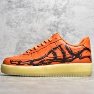 Nike AIR FORCE 1 LOW ORANGE SKELETON STARFISH/WHITE/BLACK CU8067-800