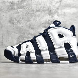 Nike AIR MORE UPTEMPO OLYMPIC WHITE/MIDNIGHT NAVY/METALLIC GOLD/SPORT RED 414962-104