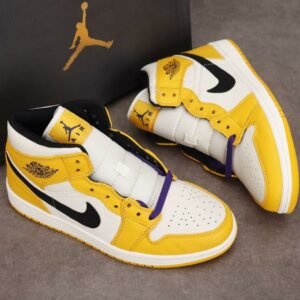נייק אייר ג'ורדן 1 אמצע 'לייקרס' – Nike Air Jordan 1 Mid ‘Lakers’