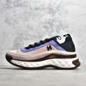 CHANEL  22SS SNEAKERS BLACK/PURPLE/LIGHT PINK-WHITE