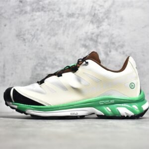 SALOMON XT-4 RUNNING SHOES WHITE/GREEN/BROWN-BLACK
