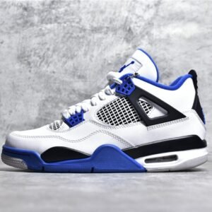 Nike AIR JORDAN 4 RETRO MOTORSPORTS WHITE/GAME ROYAL-BLACK 308497-117