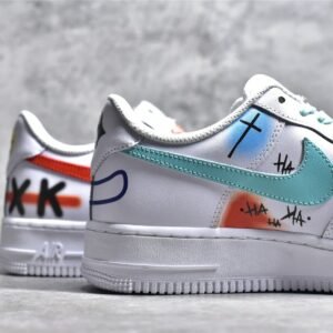 Nike AIR FORCE 1 LOW 07 GRAFFITI WHITE/SKY BLUE/MULTI-COLOR CW2288-111