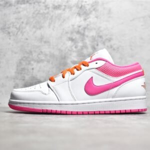 Nike AIR JORDAN 1 LOW GS WHITE/SAFETY ORANGE/PINKSICLE DR9498-168