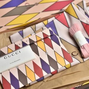 GUCCI ACE EMBROIDERED LOW-TOP SNEAKERS LIGHT PURPLE/ORANGE/PINK