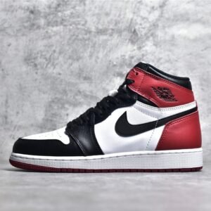 Nike AIR JORDAN 1 RETRO BG BLACK TOE 2016 WHITE/BLACK-VARSITY RED 575441-125