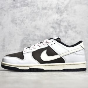 Nike SB DUNK LOW BY YOU CUSTOM REVERSAL MOCHA WHITE/BLACK/PINK  DO7413-999