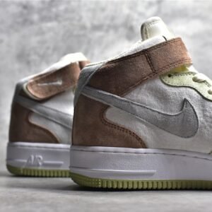 Nike AIR FORCE 1 MID 07 GRASS GREEN/LIGHT GRAY/LIGHT BROWN-BEIGE AL6896-558