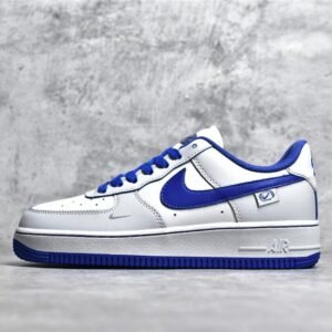 Nike AIR FORCE 1 LOW 07 GEMSTONE WHITE/WHITE/DARK BLUE KJ1841-999