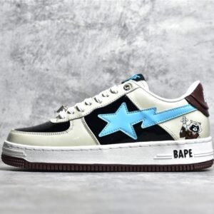 BAPE STA™ X MARVEL SNEAKERS BEIGE/BLACK/SKY BLUE