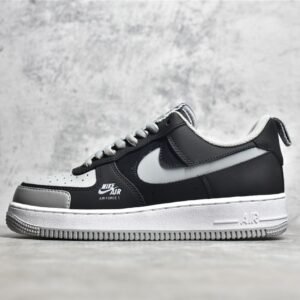 Nike AIR FORCE 1 PREMIUM SHADOW GREY BLACK/GREY/WHITE BQ6818-009