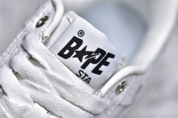 ⁦OVO X BAPE STA LOW SNEAKERS WHITE/WHITE/WHITE⁩ – תמונה ⁦10⁩