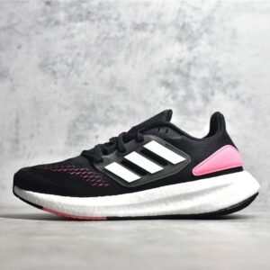 Adidas PUREBOOST 22 SHOES CORE BLACK/CLOUD WHITE/BEAM PINK  HQ1458
