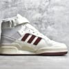 ⁦Adidas FORUM 84 HIGH PACKER CLOUD WHITE/CLOUD WHITE/MAROON GX1520⁩ – תמונה ⁦17⁩