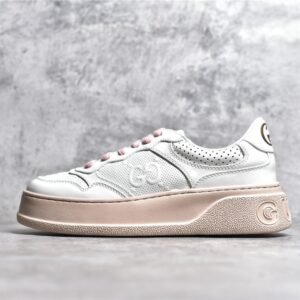 GUCCI SCREENER GG SNEAKER WHITE/WHITE/LIGHT PINK