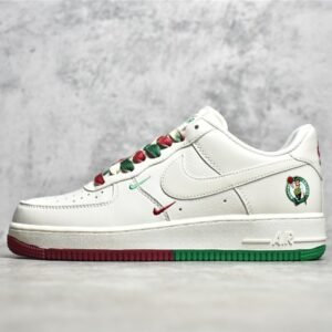 Nike AIR FORCE 1 LOW 07 CREAM WHITE/GREEN/RED BO8569-034