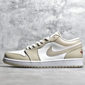 Nike AIR JORDAN 1 LOW SE SAIL/RATTAN/WHITE/BLACK/UNIVERSITY RED FB7168-121