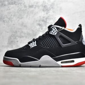 Nike AIR JORDAN 4 RETRO OG BRED BLACK/CEMENT GREY-SUMMIT WHITE-FIRE RED 308497-060