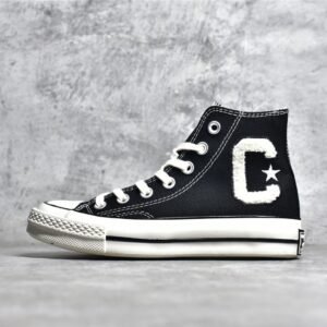 CONVERSE CHUCK TAYLOR ALL STAR 70S HIGH VARSITY LETTER BLACK/BLACK/EGRET A05967C