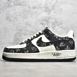 Nike AIR FORCE 1 LOUIS VUITTON (LV) BLACK/WHITE/BLACK NZ0088-805