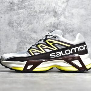 SALOMON XT-RUSH RUNNING SHOES LIGHT GREY/BLACK/YELLOW