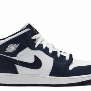 נייק אייר ג'ורדן 1 אמצע GS 'בזלת' – Nike Air Jordan 1 Mid GS 'Obsidian'